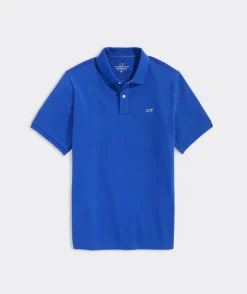 Polos<Vineyard Vines Heritage Pique Polo Maritime Blue