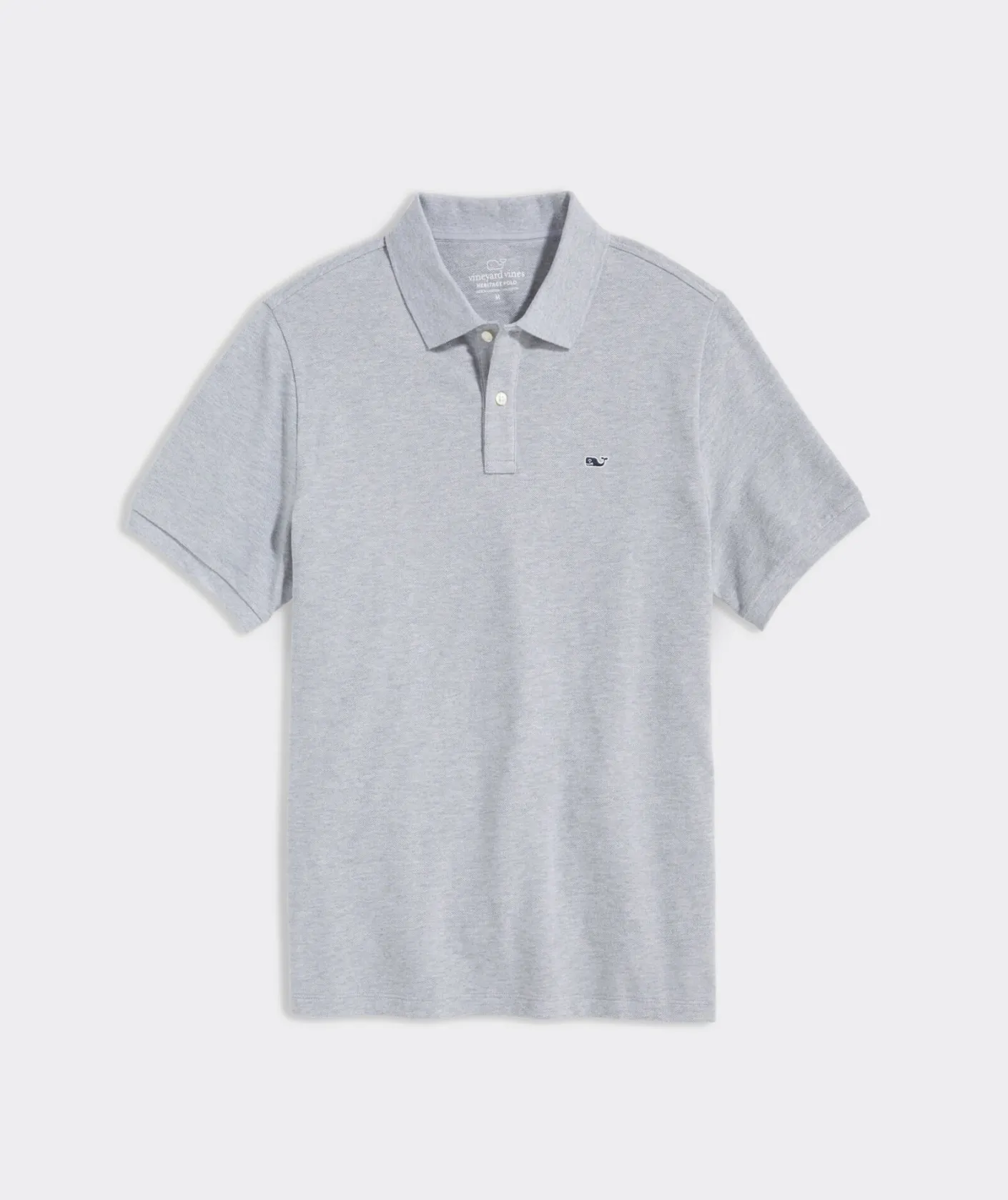 Polos<Vineyard Vines Heritage Pique Polo Ultimate Gray