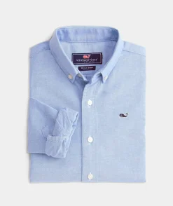Button-Down Shirts<Vineyard Vines Kids' Oxford Solid Shirt White Cap