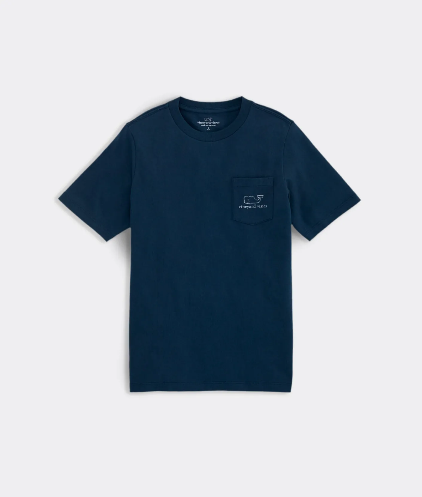 Tees<Vineyard Vines Kids' Vintage Whale Short-Sleeve Pocket Tee Gray Heather