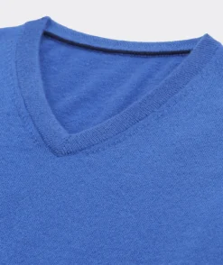 Sweaters<Vineyard Vines Lightweight Cashmere V-Neck Sweater Hull Blue