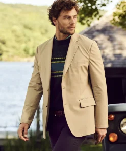 Blazers<Vineyard Vines Lightweight On-The-Go Blazer Khaki