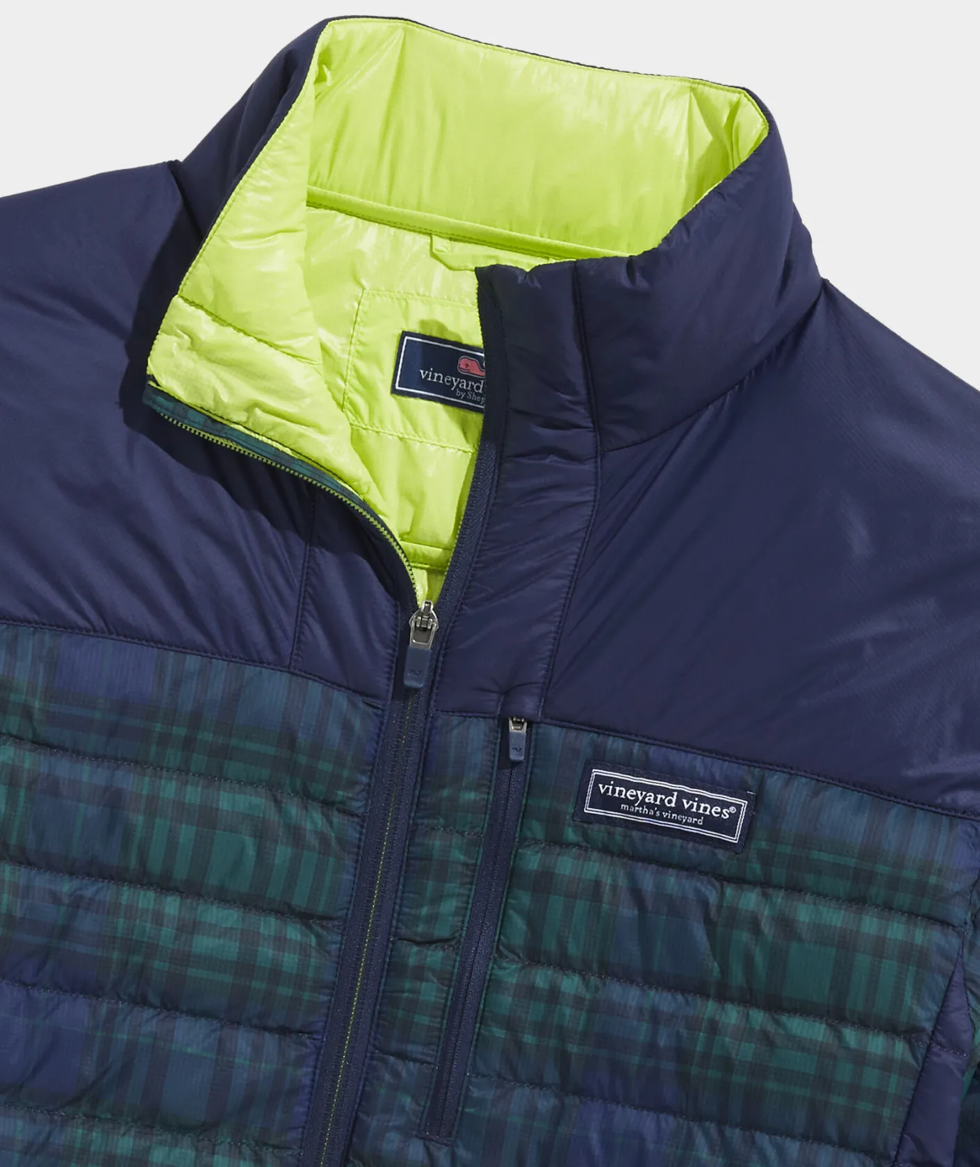 Jackets & Vests<Vineyard Vines Lightweight Packable Puffer Jacket Blkwatch Naut Navy