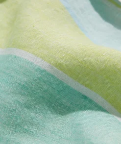 Button-Down Shirts<Vineyard Vines Linen Short-Sleeve Wharf Stripe Shirt Wharf STP Wild Lime