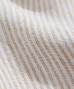 Button-Down Shirts<Vineyard Vines Linen Stripe Shirt Cappuccino