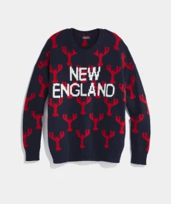 Sweaters<Vineyard Vines Lobster Fair Isle Crewneck Sweater Nautical Navy