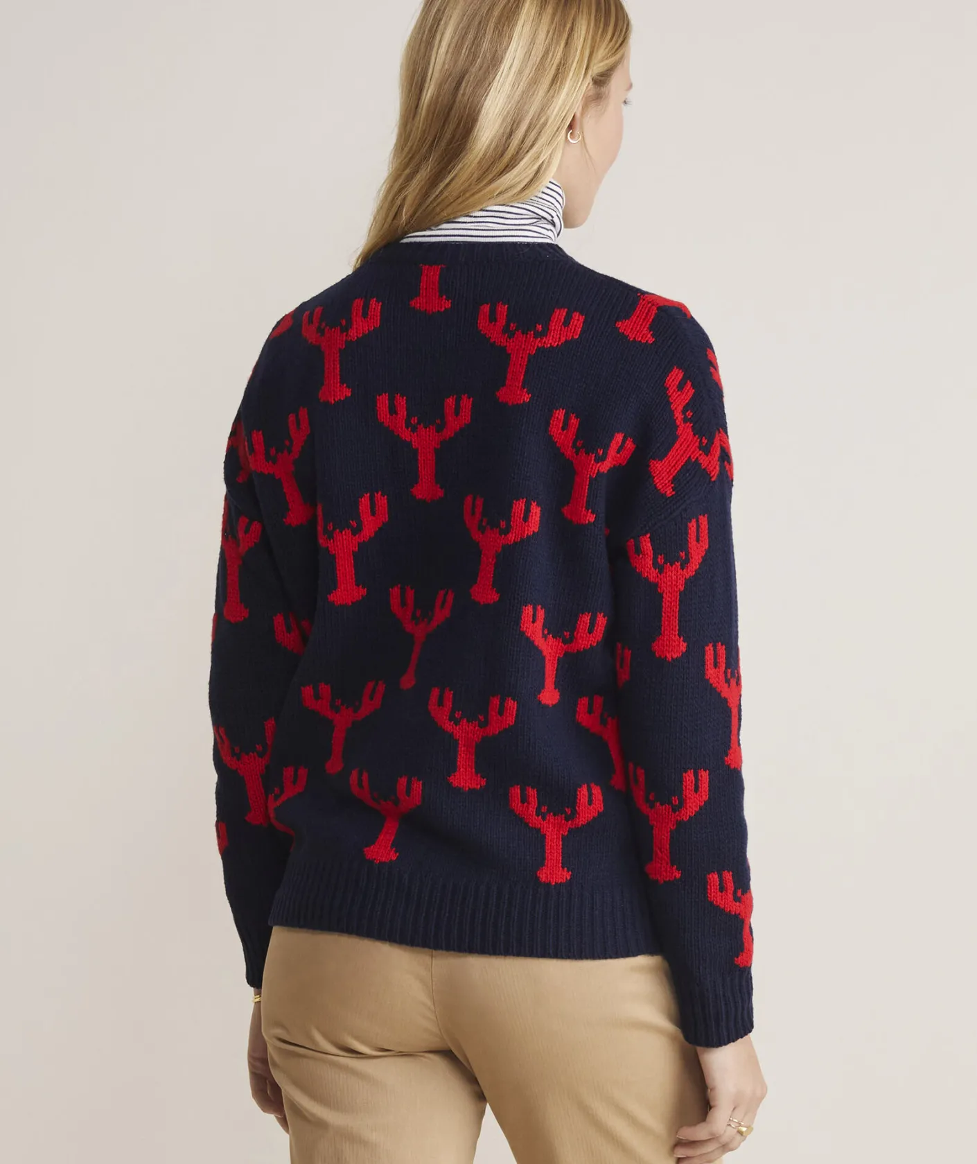 Sweaters<Vineyard Vines Lobster Fair Isle Crewneck Sweater Nautical Navy