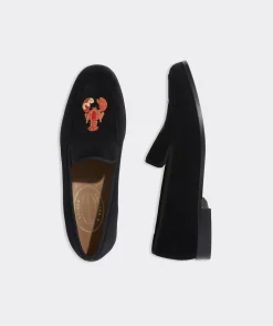 Shoes & Socks<Vineyard Vines Men's Stubbs & Wootton Velvet Holiday Venetian Loafers Jet Black