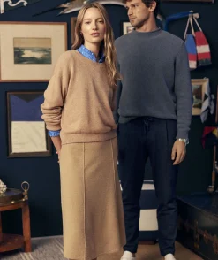 Dresses & Skirts<Vineyard Vines Merino Wool Midi Skirt Camel Heather