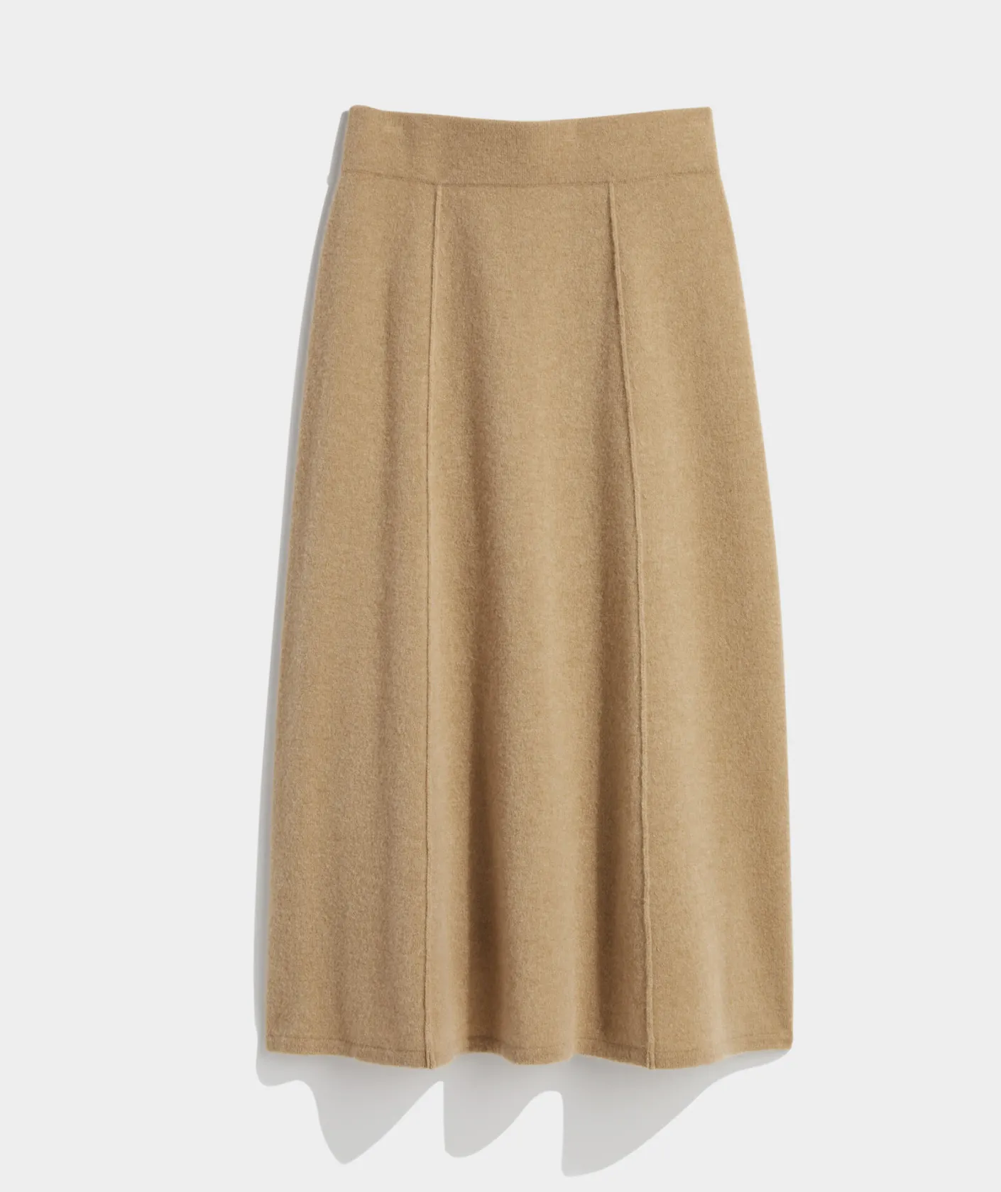 Dresses & Skirts<Vineyard Vines Merino Wool Midi Skirt Camel Heather