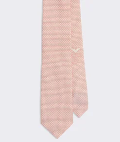 Ties and Bow Ties<Vineyard Vines Micro Whales Silk Tie Pink Blossom