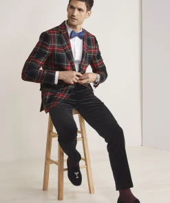 Blazers<Vineyard Vines Moon Wool Tartan Blazer Jet Black
