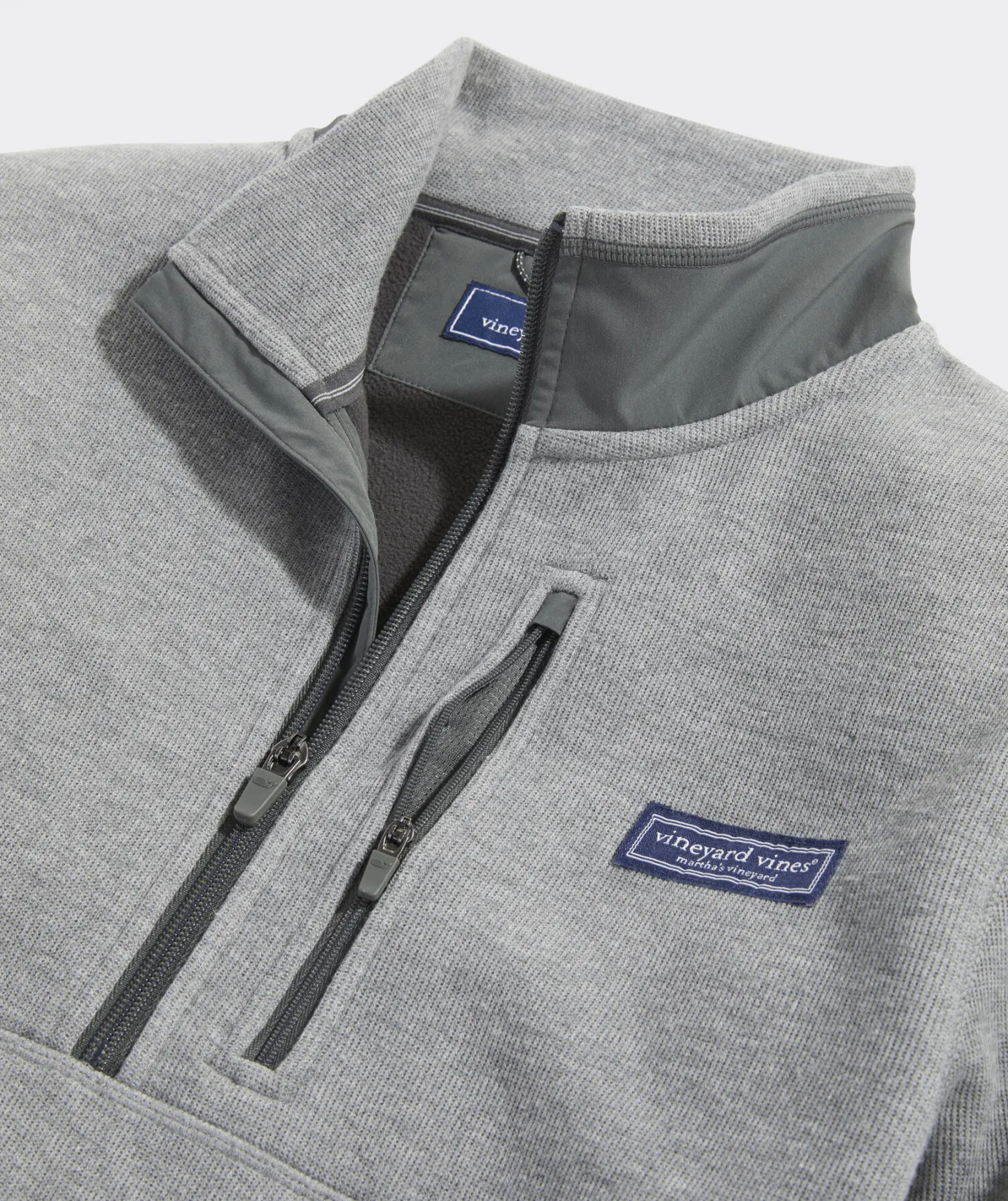 Quarter-Zips|Sweatpants & Sweatshirts<Vineyard Vines Mountain Sweater Fleece Quarter-Zip Ultimate Gray