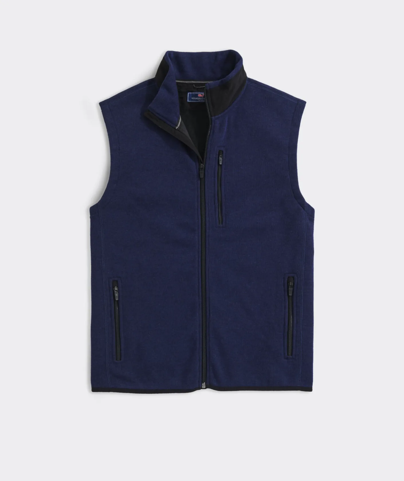 Jackets & Vests<Vineyard Vines Mountain Sweater Fleece Vest Nautical Navy