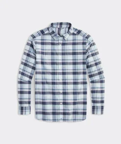 Button-Down Shirts<Vineyard Vines On-The-Go brrr° Plaid Shirt Blch Aqua Plaid