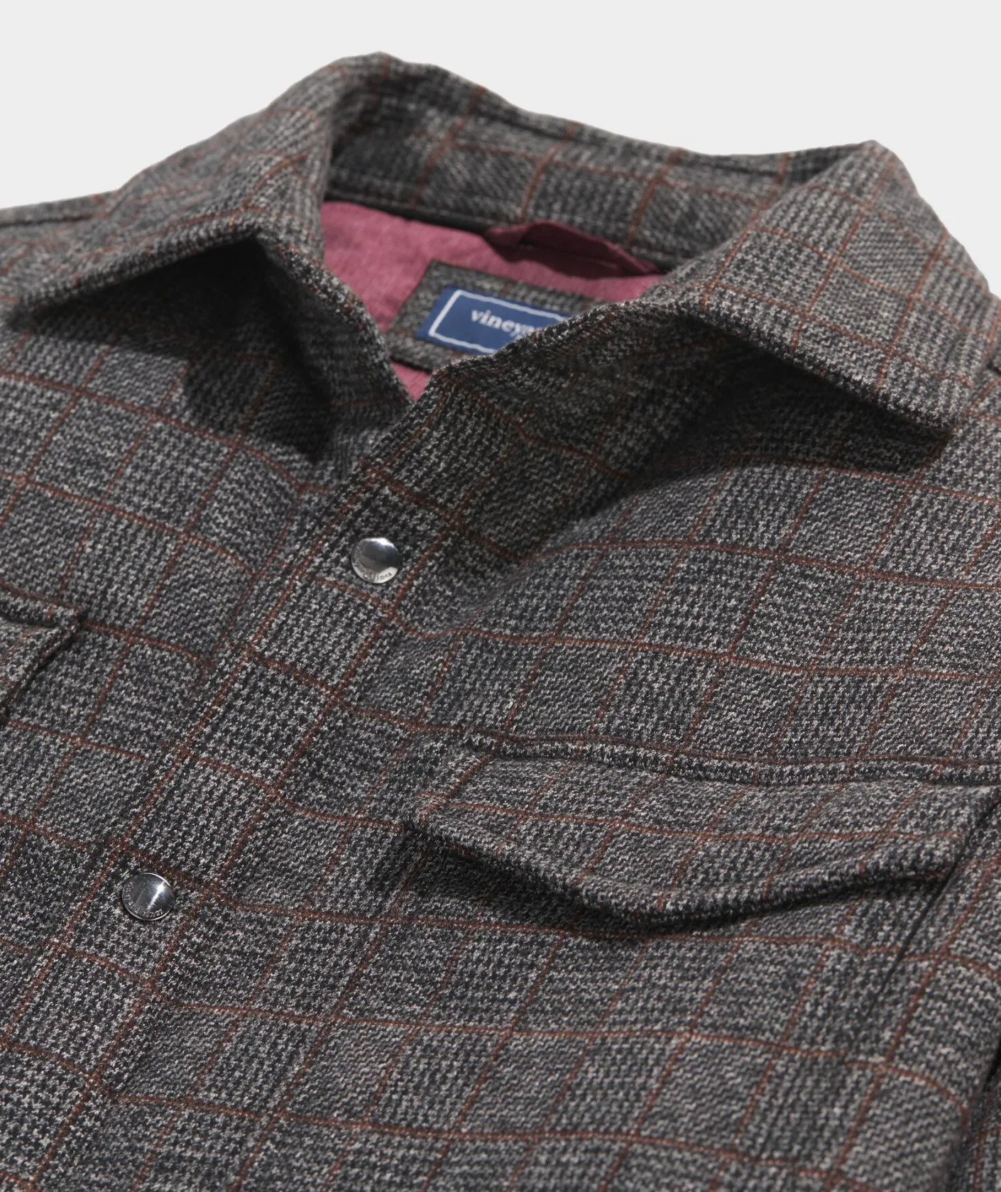 Jackets & Vests<Vineyard Vines On-The-Go Insulated Shirt Jacket Plaid Heather Grey