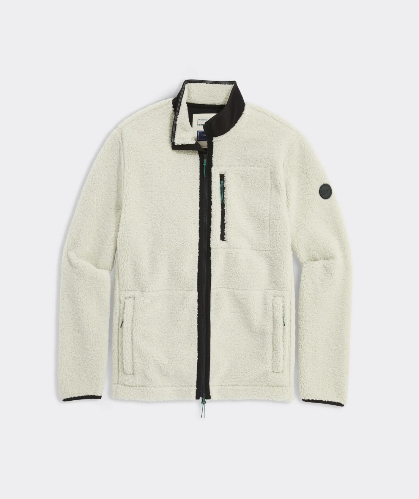 Jackets & Vests<Vineyard Vines On-The-Go Sherpa Full-Zip Jacket Stone