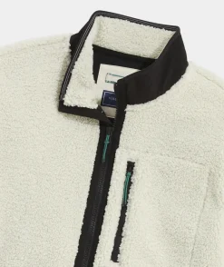 Jackets & Vests<Vineyard Vines On-The-Go Sherpa Full-Zip Jacket Stone