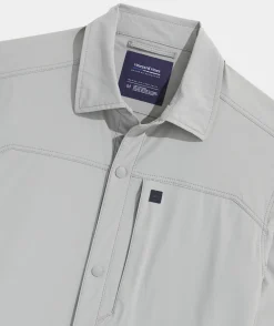 Jackets & Vests<Vineyard Vines On-The-Go Shirt Jacket Ultimate Gray