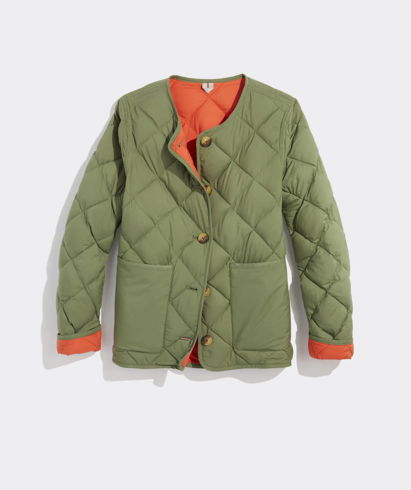 Jackets & Vests<Vineyard Vines Oversized Puffer Vest Turf Green