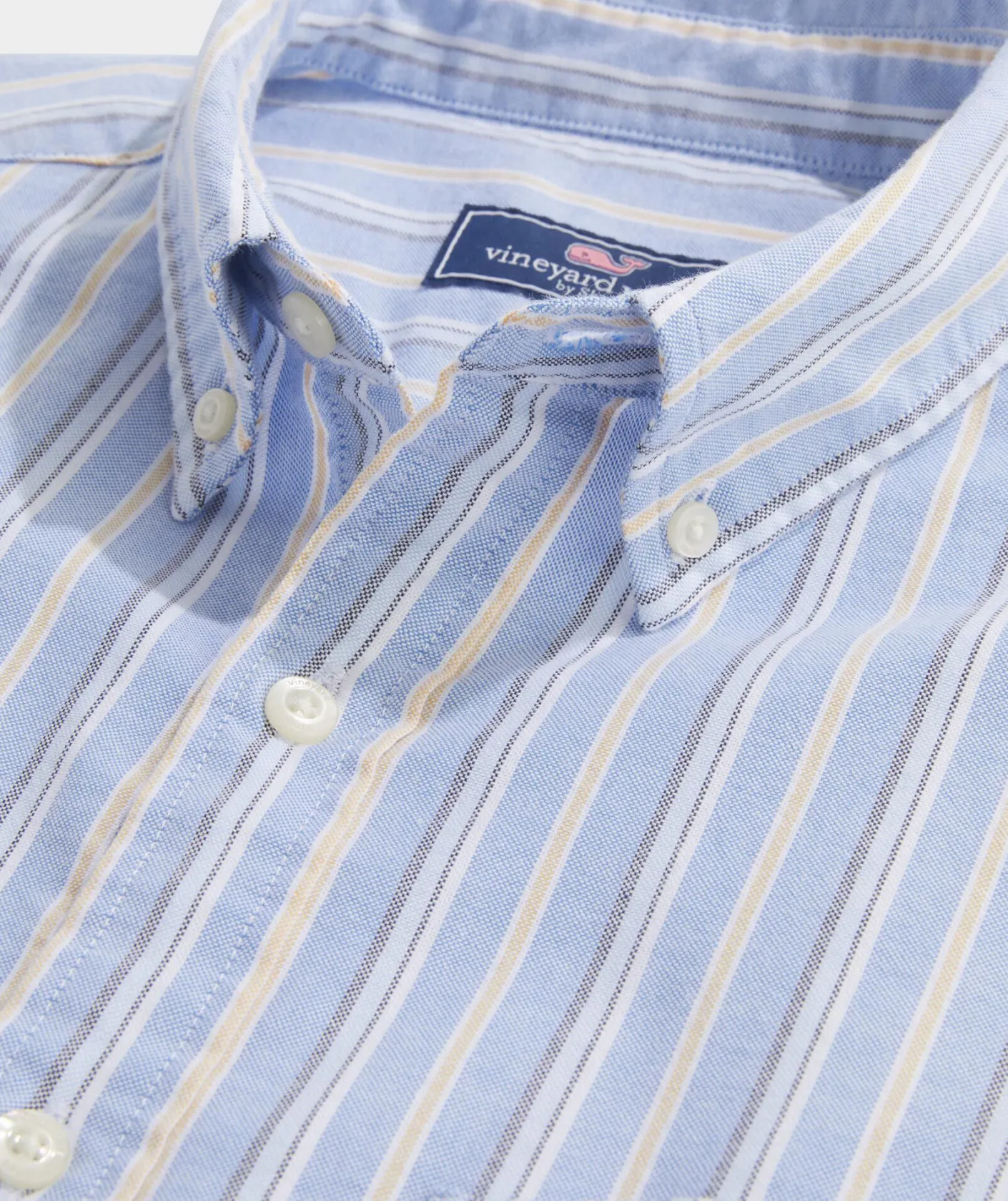 Button-Down Shirts<Vineyard Vines Oxford Stripe Shirt Stp Hull Blue