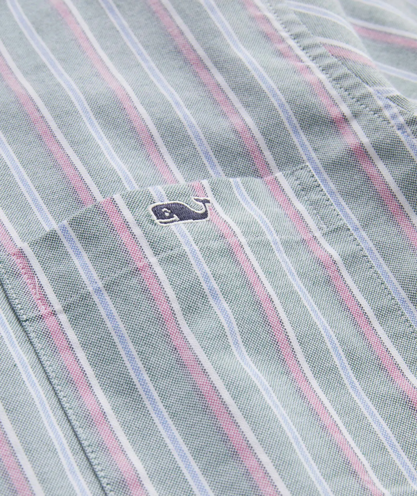 Button-Down Shirts<Vineyard Vines Oxford Stripe Shirt Stp Turf Green