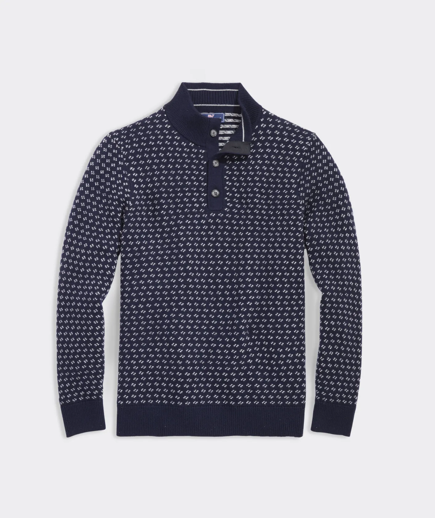 Sweaters<Vineyard Vines Oysterman Birdseye Sweater Nautical Navy