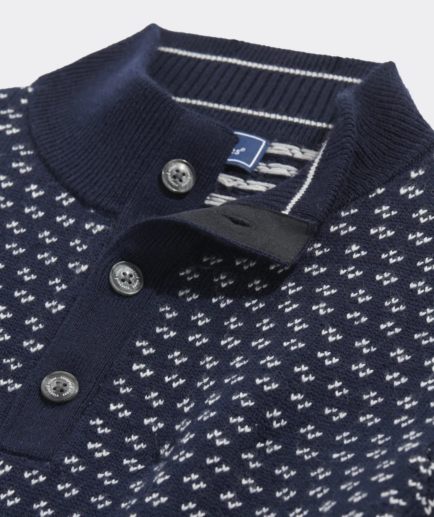 Sweaters<Vineyard Vines Oysterman Birdseye Sweater Nautical Navy