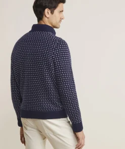 Sweaters<Vineyard Vines Oysterman Birdseye Sweater Nautical Navy