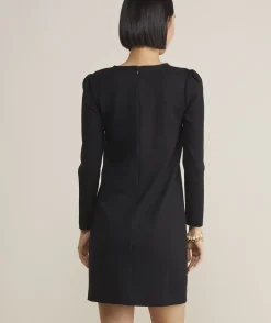 Dresses & Skirts<Vineyard Vines Ponte Puff-Sleeve Dress Jet Black