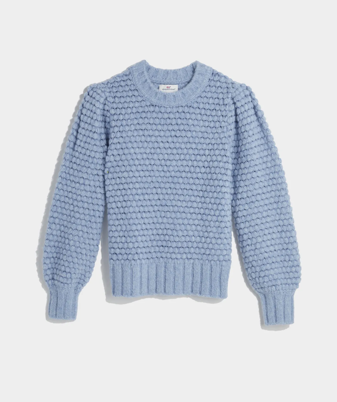 Sweaters<Vineyard Vines Popcorn Stitch Sweater Jake Blue Heather