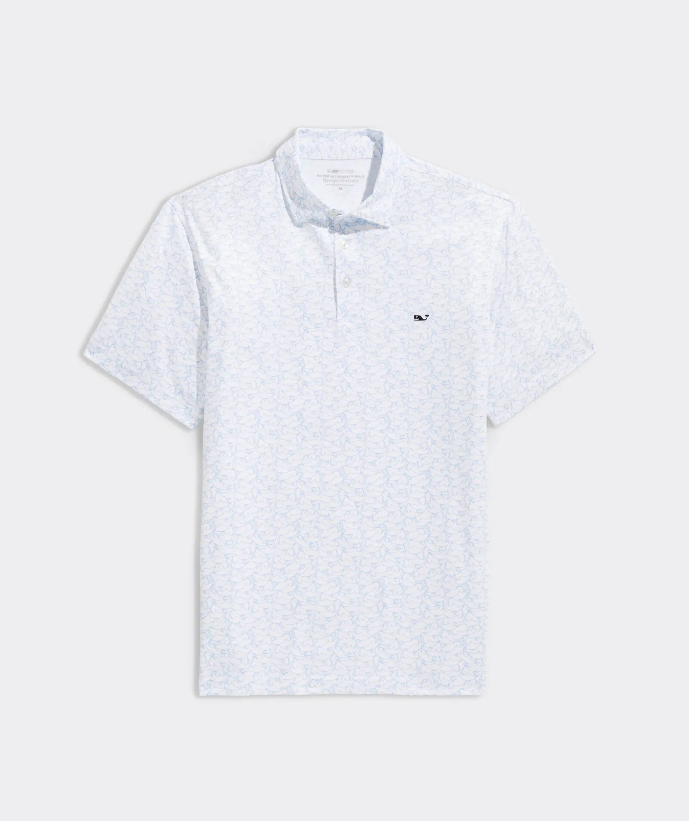 Polos<Vineyard Vines Printed Sankaty Polo Marlin Out Wht Cap
