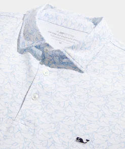 Polos<Vineyard Vines Printed Sankaty Polo Marlin Out Wht Cap