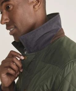 Jackets & Vests<Vineyard Vines Quilted Dorset Jacket Forest Olive