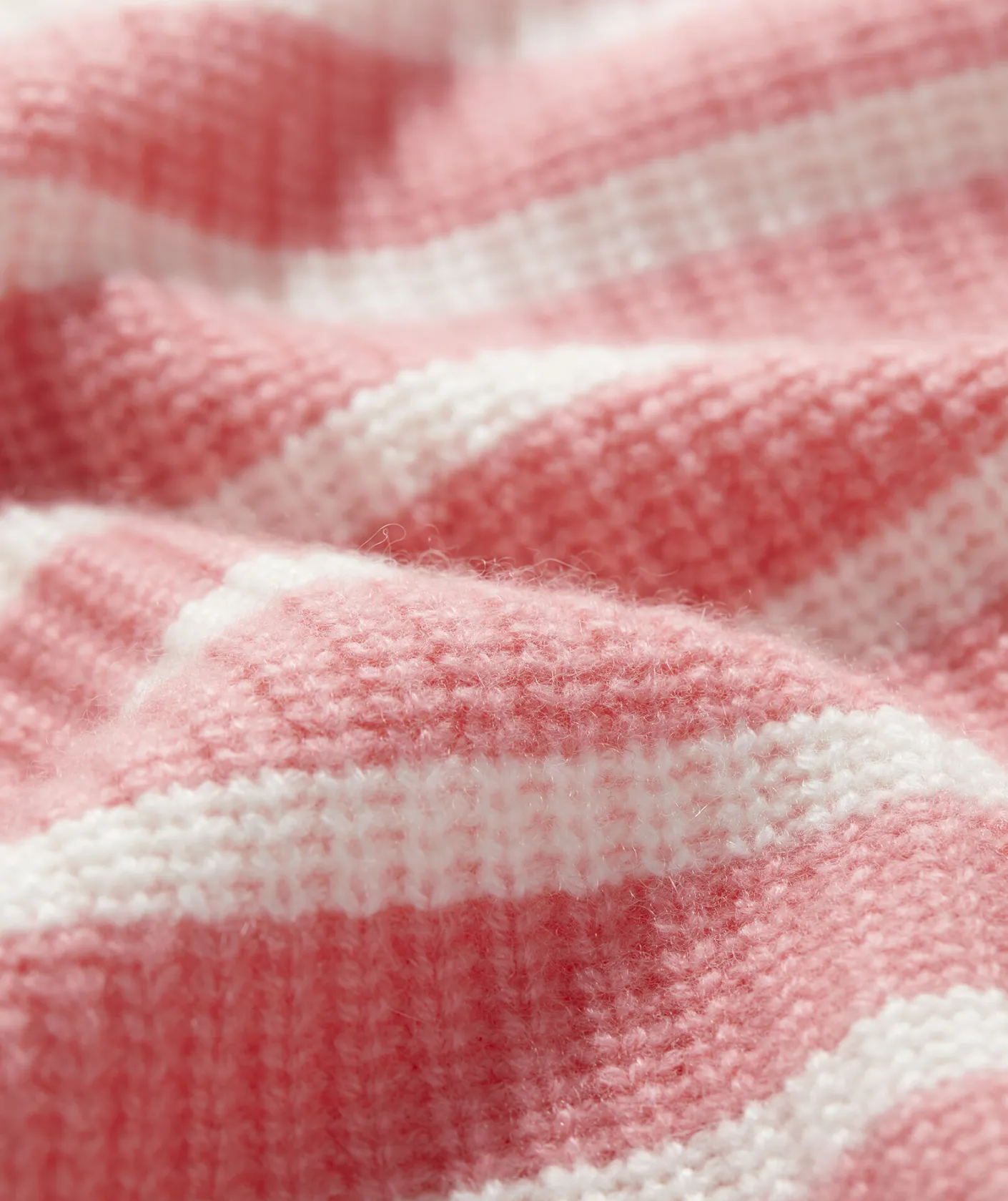 Sweaters<Vineyard Vines Ribbed Cashmere Stripe Polo Sweater Marshmallow
