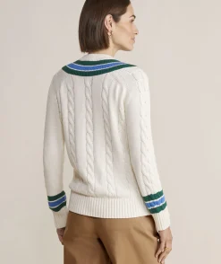 Sweaters<Vineyard Vines Rope Intarsia Crewneck Sweater Marshmallow
