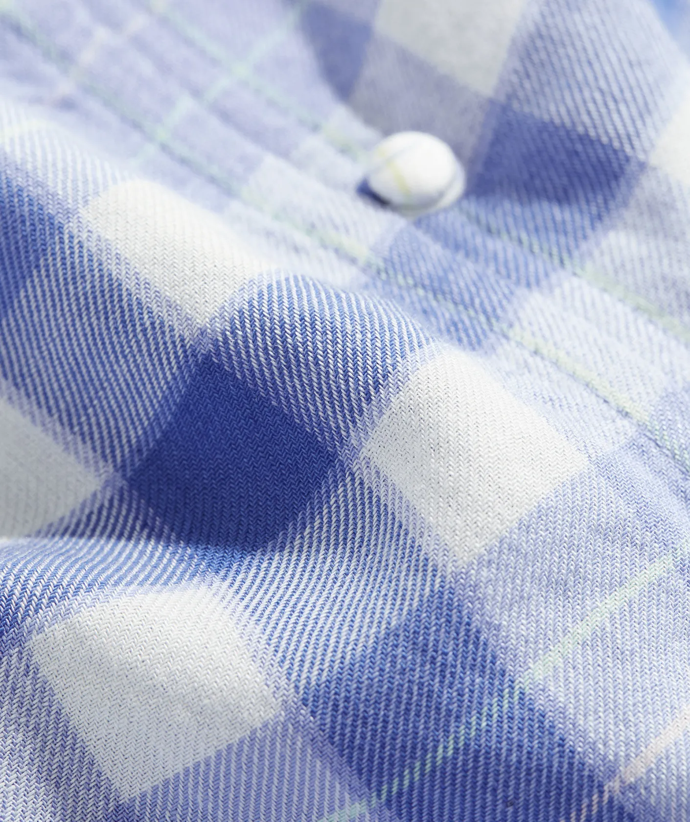 Shirts & Tops<Vineyard Vines Ruffle Neck Puff-Sleeve Top DW Plaid- Calm Water