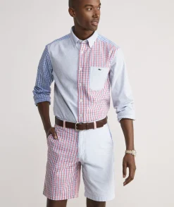 Shorts<Vineyard Vines Seersucker Party Stretch Breaker Shorts Sailors Red