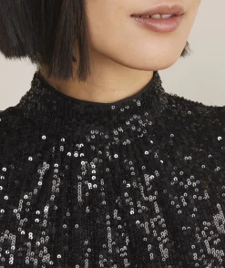 Dresses & Skirts<Vineyard Vines Sequin Swing Dress Jet Black