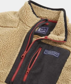 Sweatpants & Sweatshirts<Vineyard Vines Sherpa SuperShep™ Quarter-Zip Officer Khaki