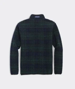 Sweatpants & Sweatshirts<Vineyard Vines Sherpa SuperShep™ Quarter-Zip Blackwatch Plaid