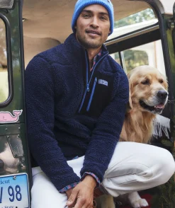 Sweatpants & Sweatshirts<Vineyard Vines Sherpa SuperShep™ Quarter-Zip Nautical Navy