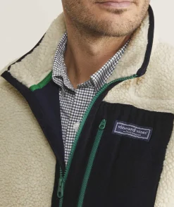 Jackets & Vests<Vineyard Vines Sherpa SuperShep™ Vest Stone