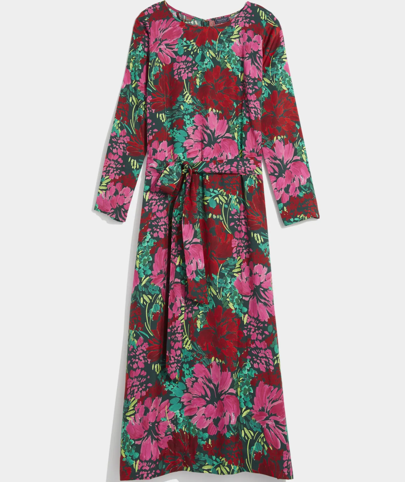Dresses & Skirts<Vineyard Vines Silk Twill Maxi Dress Brush Floral - Green