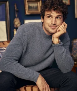 Sweaters<Vineyard Vines Solid Rollneck Sweater Blue Moon