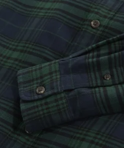 Button-Down Shirts<Vineyard Vines Stretch Flannel Blackwatch Shirt Plaid- Green