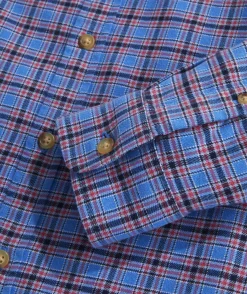 Button-Down Shirts<Vineyard Vines Stretch Flannel Check Shirt Chk Hull Blue