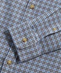 Button-Down Shirts<Vineyard Vines Stretch Flannel Check Shirt Ultimate Gray