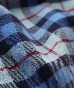Button-Down Shirts<Vineyard Vines Stretch Flannel Plaid Shirt Porcelain Blue