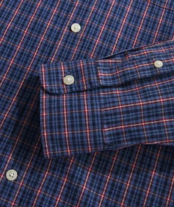 Button-Down Shirts<Vineyard Vines Stretch Poplin Check Shirt Red Velvet